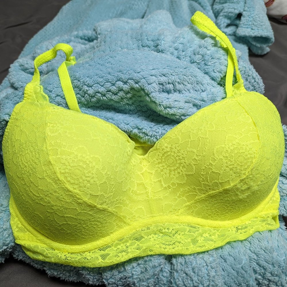 Lime green Victoria's Secret bralette